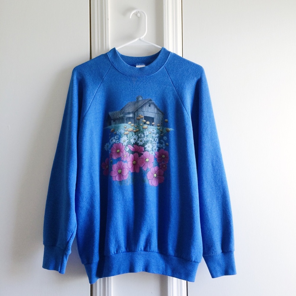 Vintage Spring Floral Sweatshirt - Picture 1 of 4